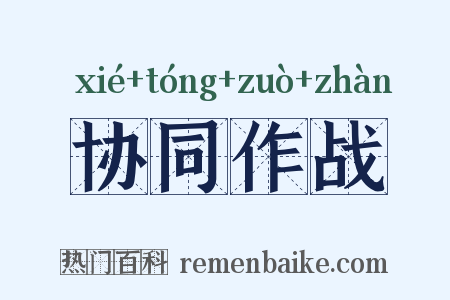 协同作战是什么意思的图片